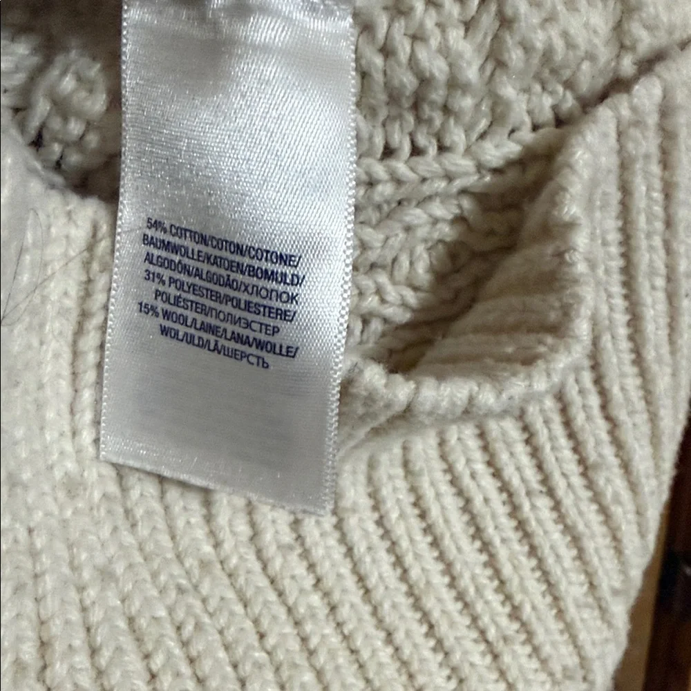 Ralph Lauren Cream Cable Knit Dress